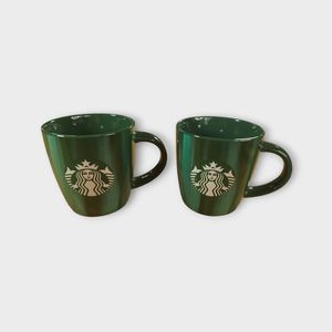 Starbucks 2022 Green Coffee Mug 2pc Set - 12oz